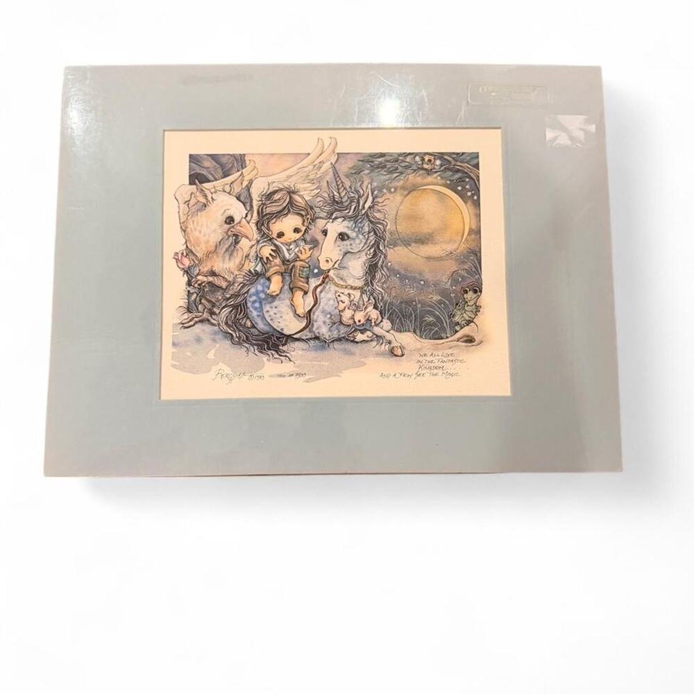 Vintage 1983 Jody Bergsma "Fantastic Kingdom" Signed Limited Edition Print
